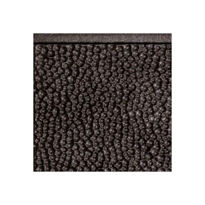 FASÄDE Hammered Decorative Vinyl Backsplash Panel - 6x6 Inch Sample - Smoked Pewter