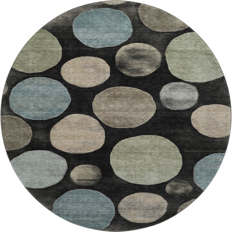Premium Washable Super Soft Modern Bubbles Mayfield Rug