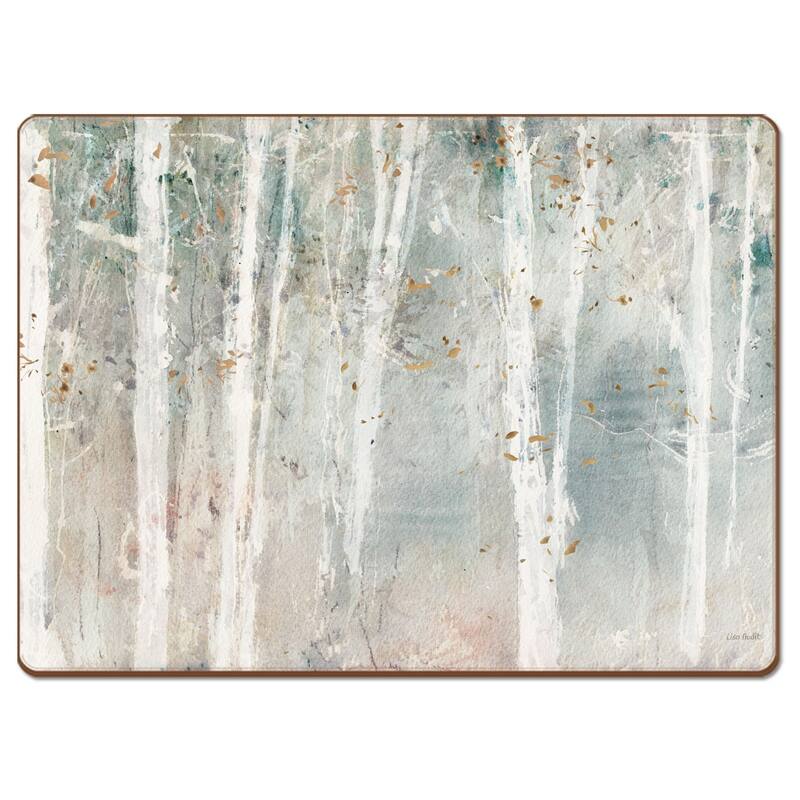 Cala Home Hardboard Placemats - Woodland Walk - Set of 4 - 15.5x11.25x.226