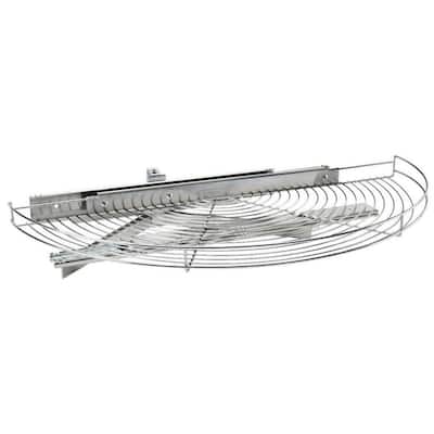 Rev-A-Shelf 5881-33-1 Classic 33" Half Moon Wire Lazy Susan Shelf