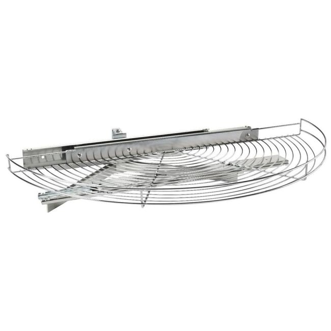 Rev-A-Shelf 5881-33-1 Classic 33" Half Moon Wire Lazy Susan Shelf