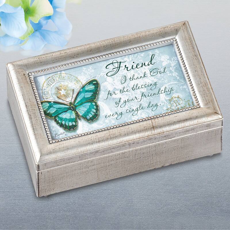 Hummingbird Sentiment Music Storage Box - 7.250 x 5.000 x 3.500