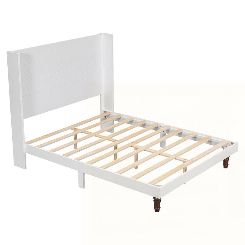 54 "High Headboard Wood Platform Bed Frame