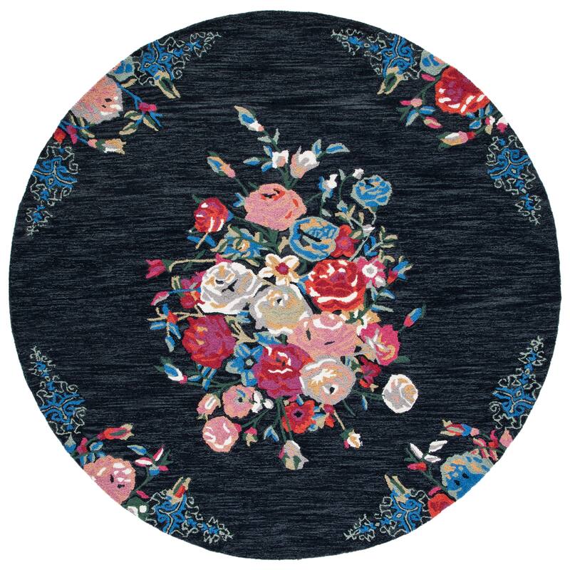 SAFAVIEH Handmade Blossom Miral Country Floral Wool Rug