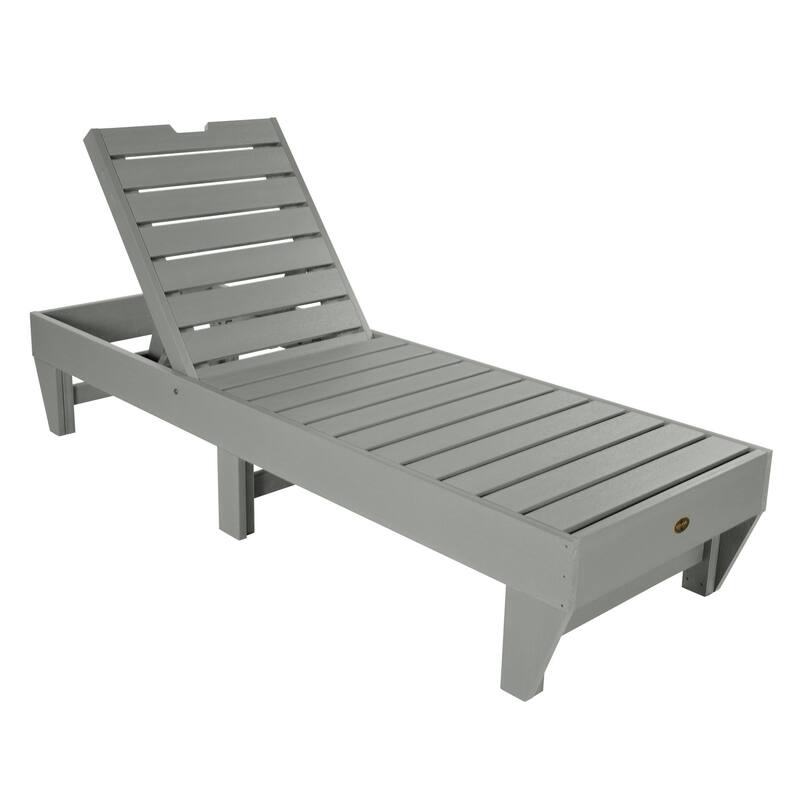 Highwood Professional Commercial Grade Pinehurst Chaise Lounge - Coastal Teak