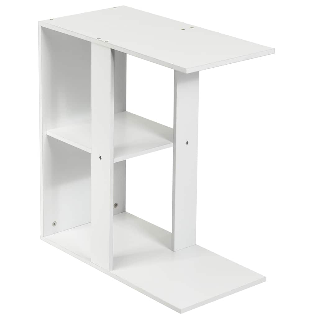 Costway 3-tier Side Table W/Storage Shelf Space-saving Nightstand