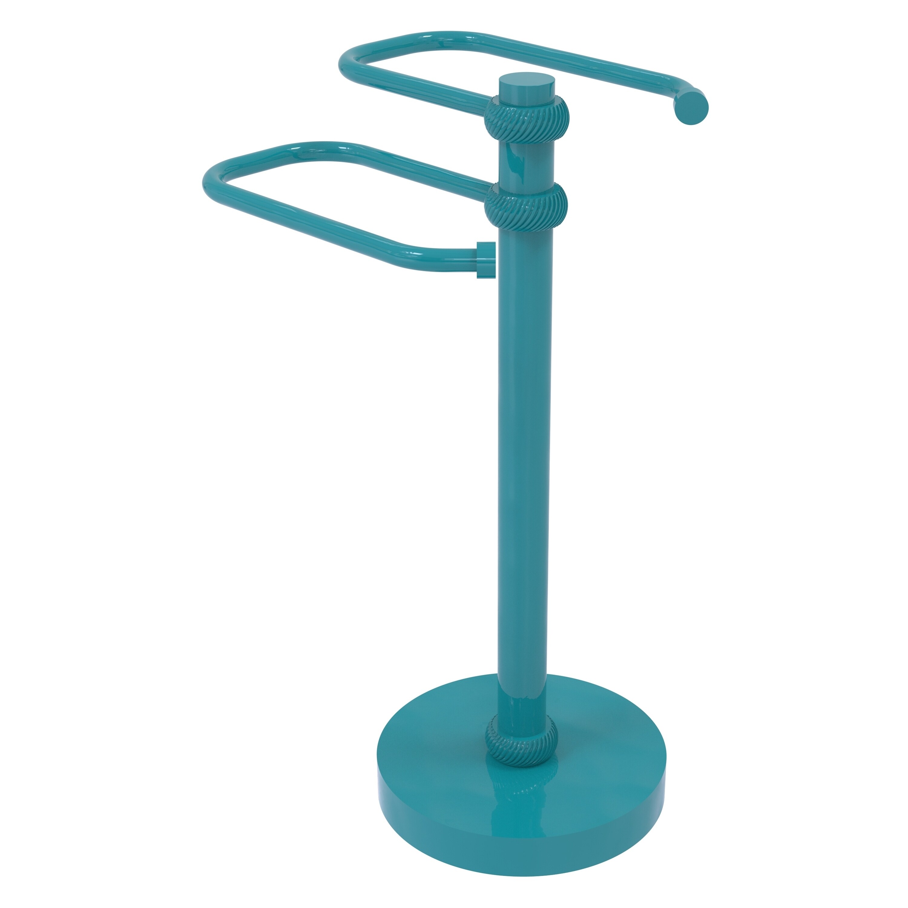 Allied Brass Free Standing Two Arm Guest Towel Holder