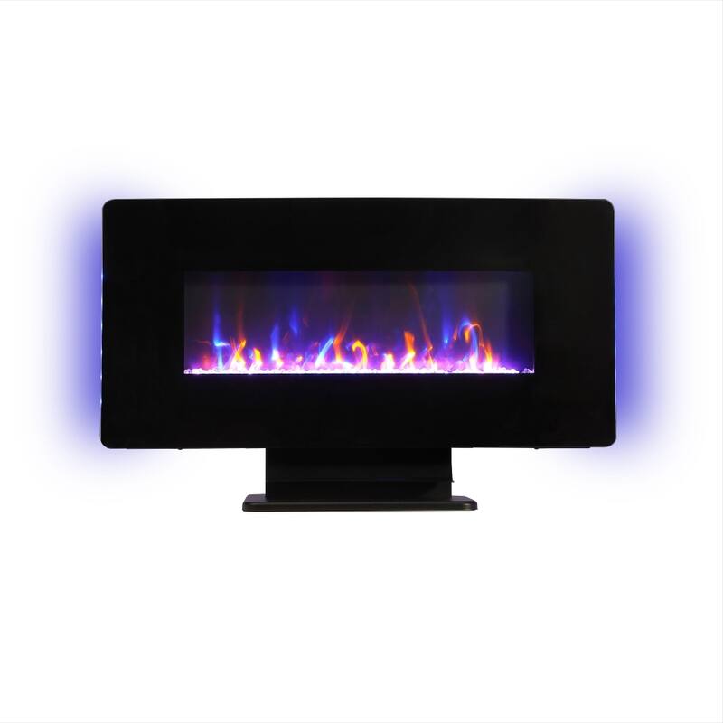 36 In. Freestanding or Wall Mounted Electric Fireplace