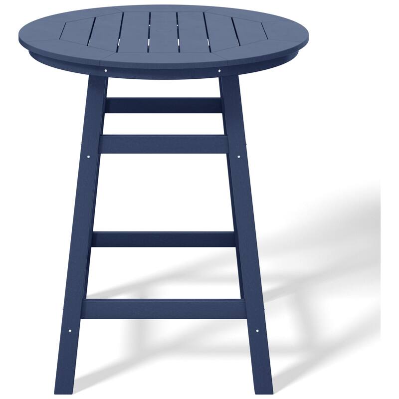 Polytrends Laguna Hdpe All Weather Outdoor Patio 35" Round Counter Table