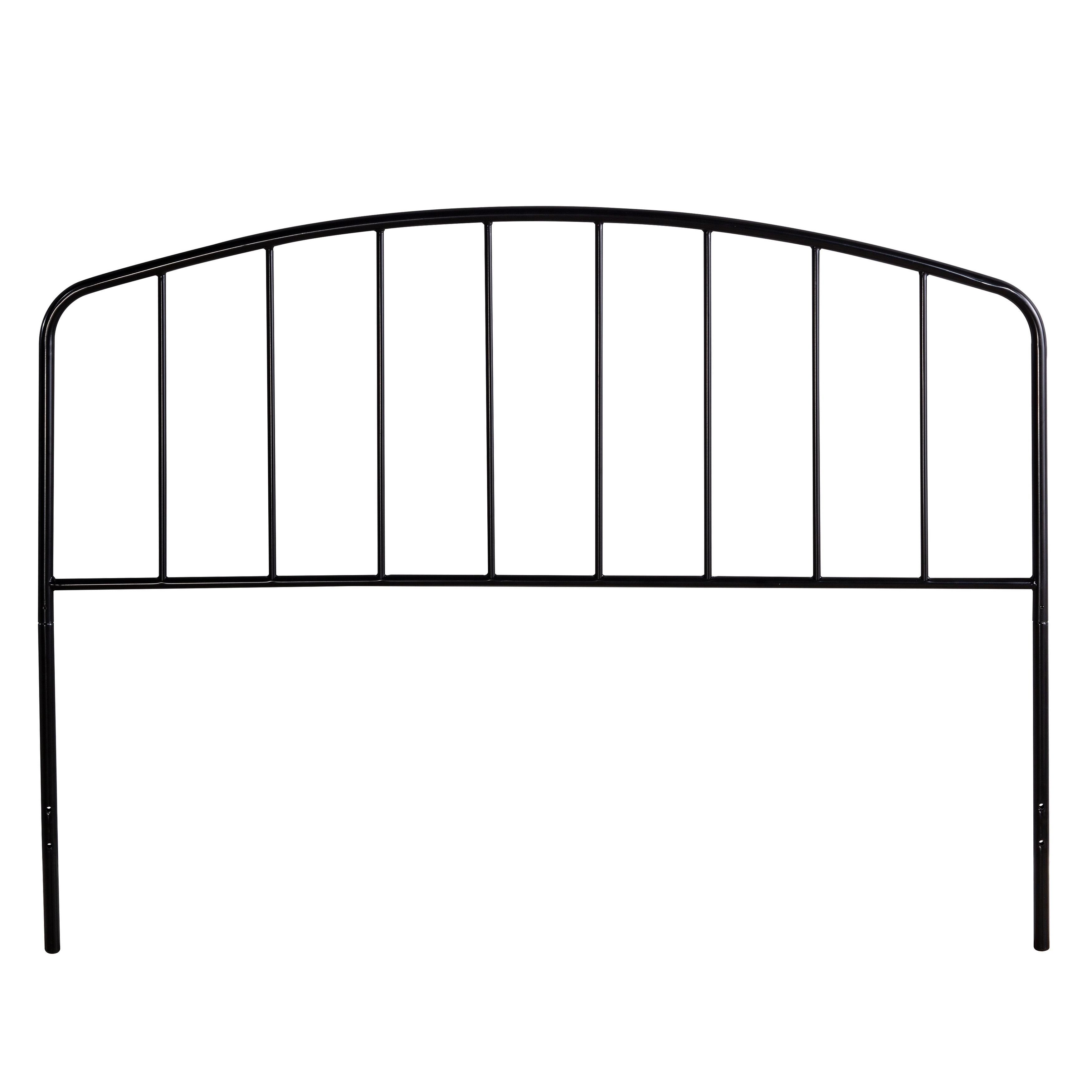 Carbon Loft Cronkite Black Metal Headboard with Arched-image