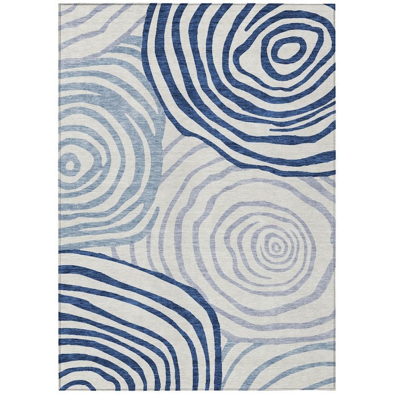 HomeRoots Abstract Transitional Rectangle Outdoor Rug