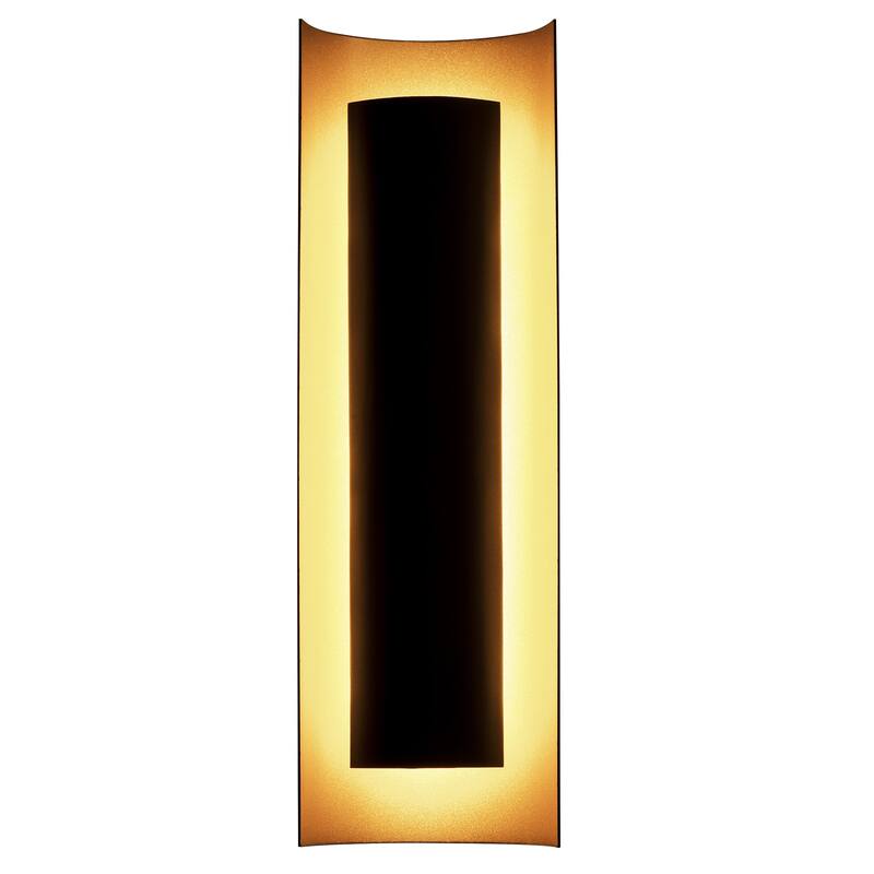 AFX Reveal Black LED Wall Sconce with Black and Gold Shade