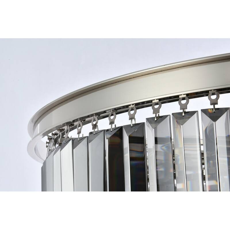 Royce Edge 17-Light Polished Nickel Chandelier