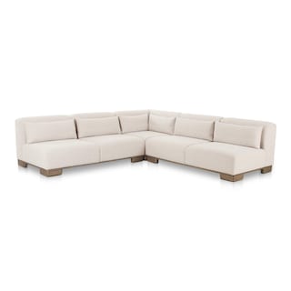 NADAAL STUDIOS Quinlan, L - Shaped Upholstered Modular Sectional - 110 X 110 X 30