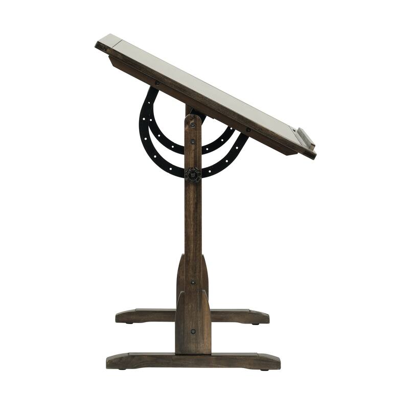 Studio Designs Vintage 42-inch Distressed Black Wood Drafting Table