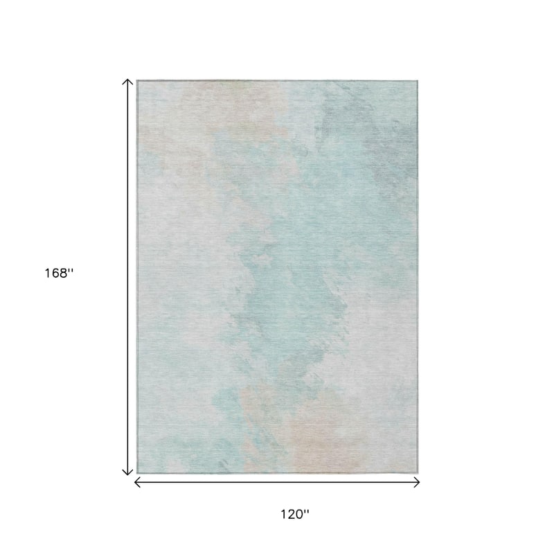 HomeRoots Abstract Transitional Rectangle Outdoor Rug