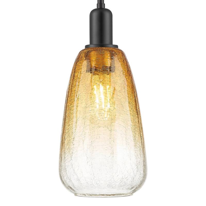Innovations Lighting 716-1S-G480-6AM Brookhaven Almond 6" Wide Mini - Matte Black