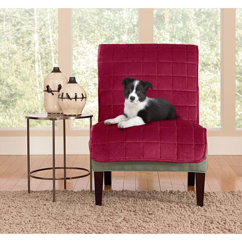 SureFit Deluxe Pet Armless Chair Furniture Cover
