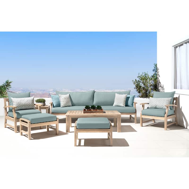 Kooper 8 Piece Sunbrella Outdoor Patio Sofa & Club Chair Set