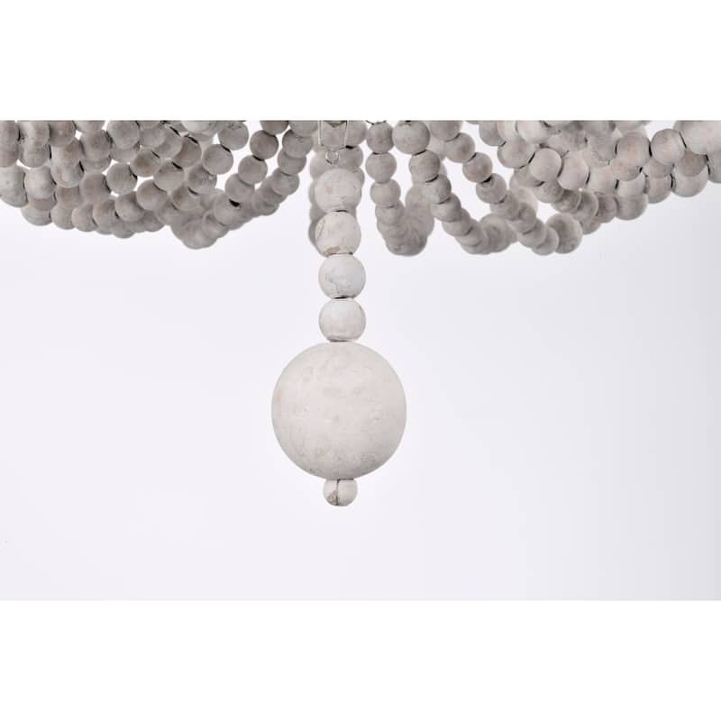Aileen 14 Inch Bohemian Antique White Flush Mount Ceiling Lighted