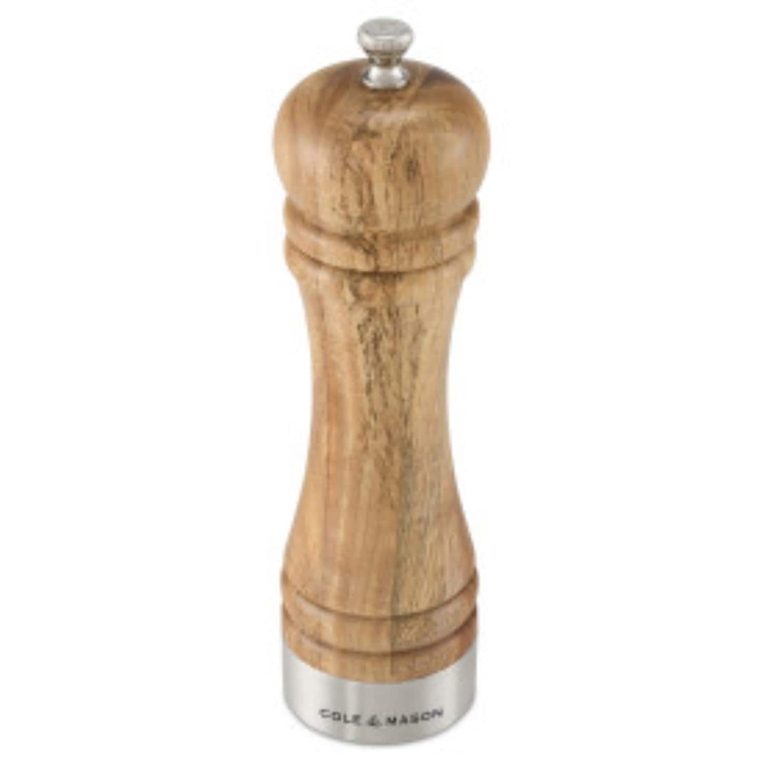 Cole & Mason Camden Acacia Salt or Pepper Mill 8"
