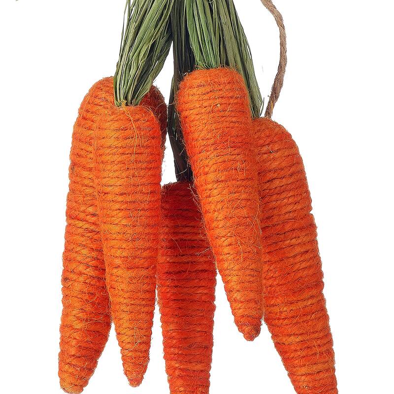 14" Jute Carrot Bunch
