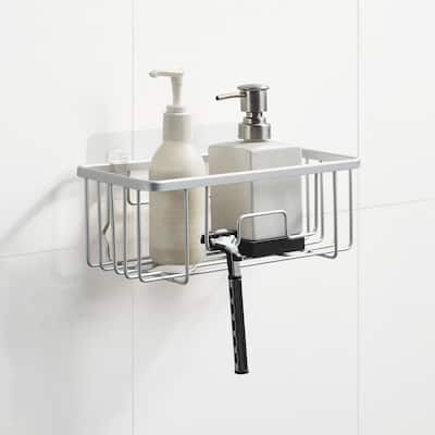 RustProof Aluminum Wall Mount Shower Basket