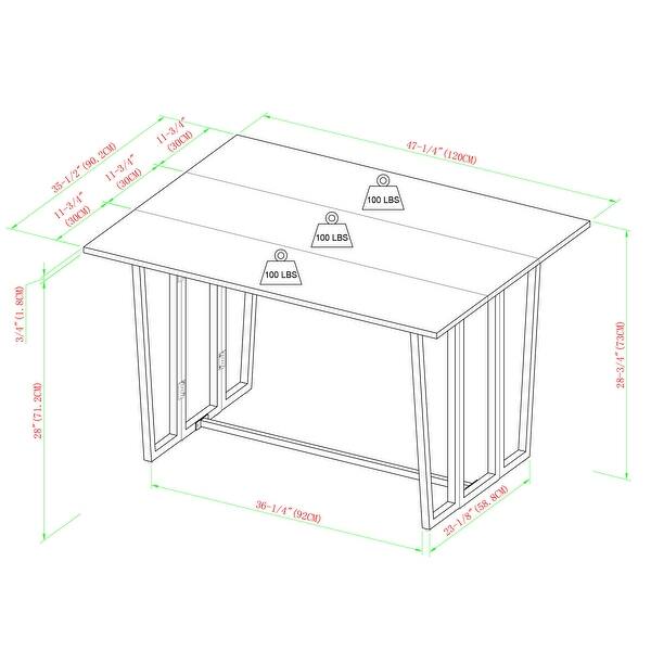 Middlebrook Modern Adjustable DropLeaf Dining Table Bed Bath