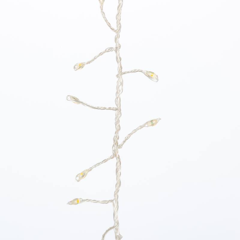 Set of 2 6 ft Firecracker Garland on Silver Wire