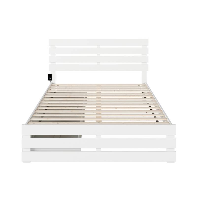 Oxford Bed with Footboard and USB Turbo Charger and 2 Storage Drawers