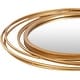preview thumbnail 4 of 4, Kindra Modern Circles Golden 21-inch Round Mirror - 22"H x 21"W