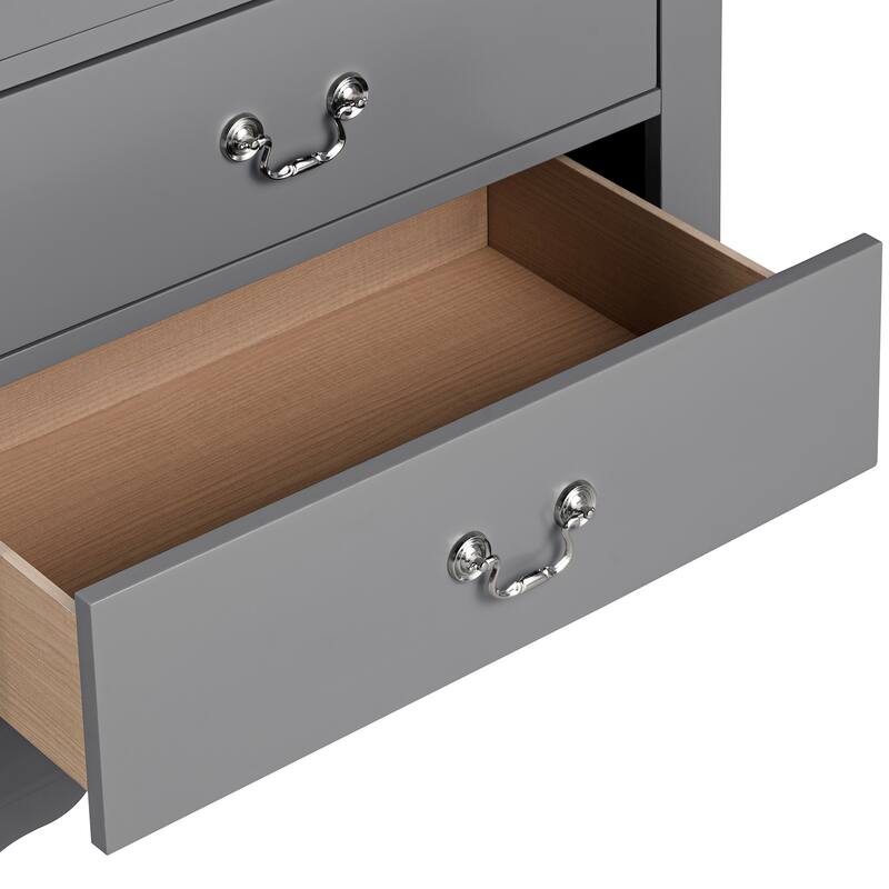 Modern Solid Wood Chest Drawers with 5-Drawer