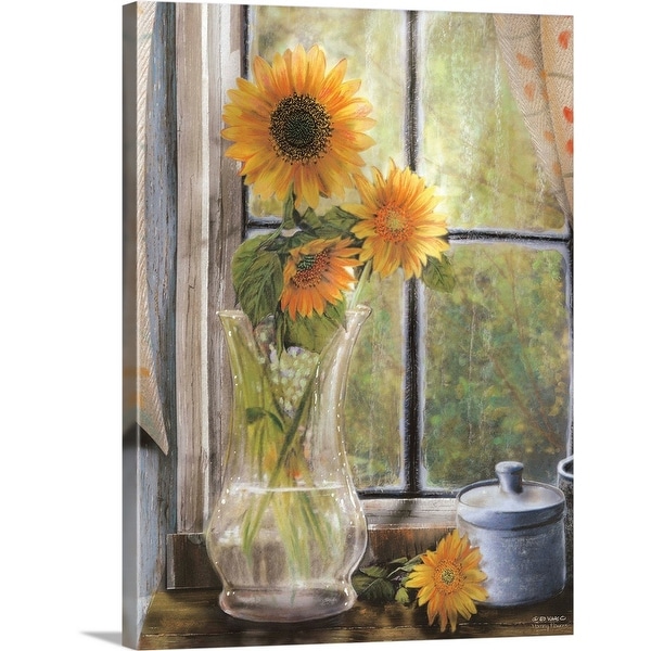"Morning Flowers" Canvas Wall Art