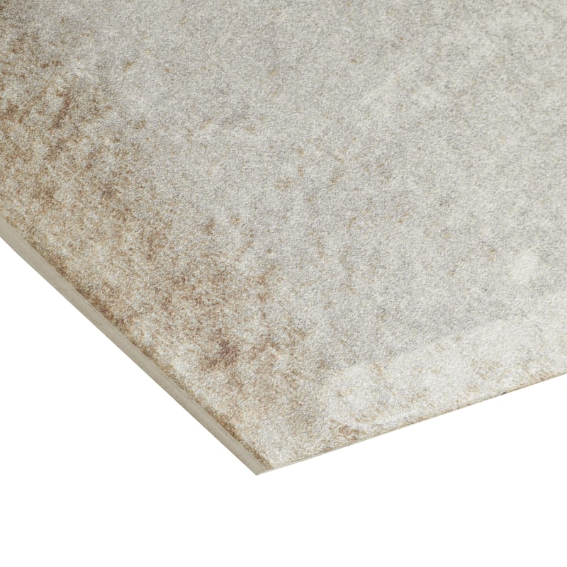 Merola Tile D'Anticatto Hex Grigio 11" x 12-3/4" Porcelain Floor and Wall Tile