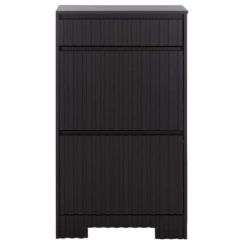 SAFAVIEH Home Sohan Shoe Rack - 9"W x 24"D x 41"H - Black