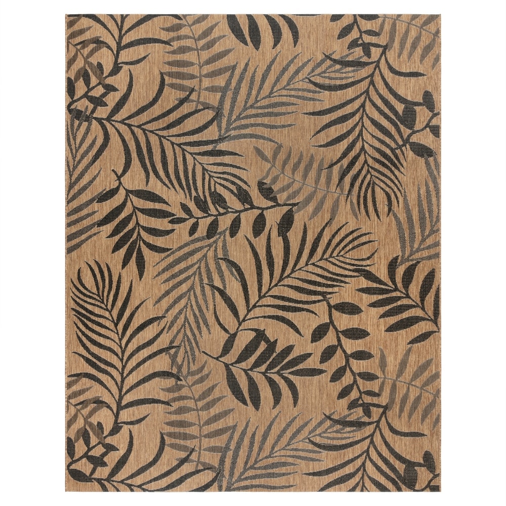 Gertmenian Paseo Akimbo Casual Tropical Leaf Flatweave Indoor/ Outdoor Area Rug Collection