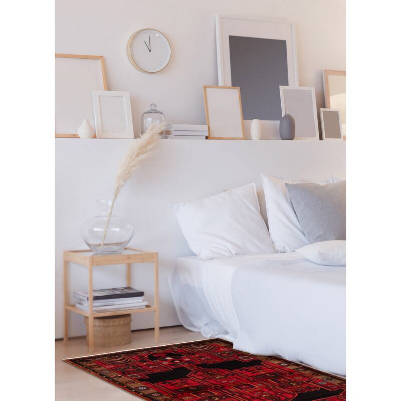 ECARPETGALLERY Hand-knotted Konya Red Wool Rug - 3'10 x 6'9