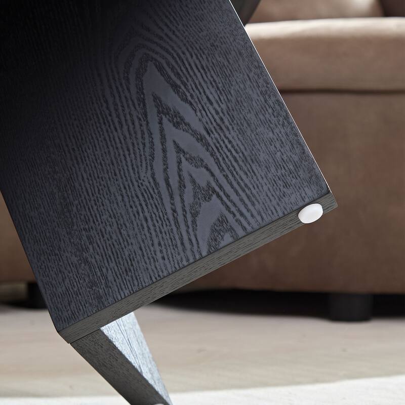 GDF Studio - Anchorage Modern Wood Veneer Oval Coffee Table