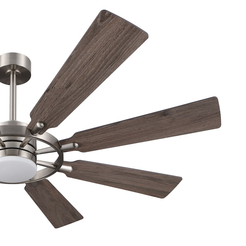 WINGBO 60-inch/72-inch 8-Blades Indoor DC Motor Ceiling Fan With LED Light and Remote Control