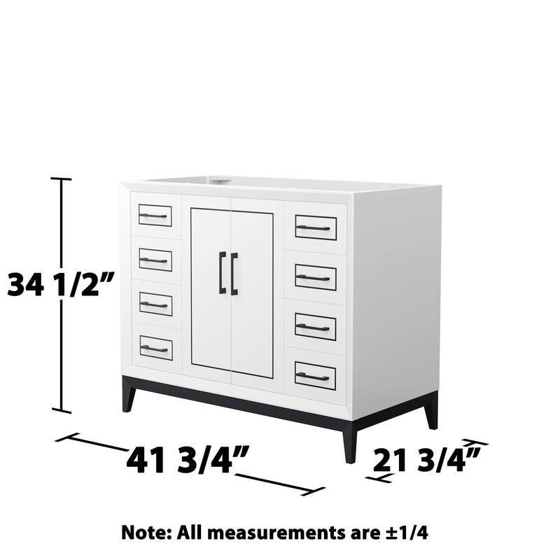 Wyndham Collection WCH515142S-CXSXX-MXX Marlena 42" Single Free