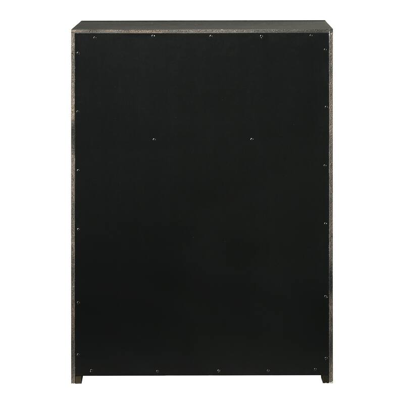 Furniture of America Merro Modern Solid Wood 3-Drawer Chest with Top Open Shelf