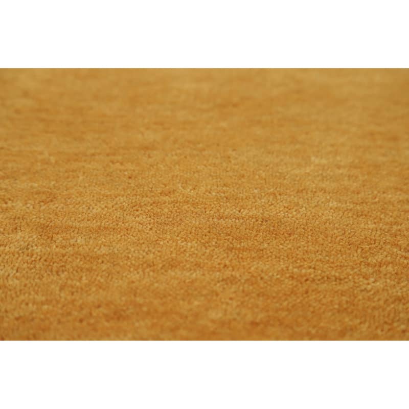 Hand Knotted Oriental 100% Wool Carpet Tribal Tribal Yellow & Gold Gabbeh Area Rug - 4' 4'' X 2' 5''