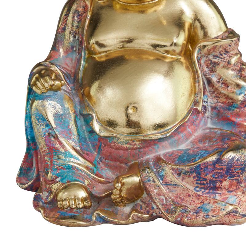 Multi Colored Resin Buddha Sculpture