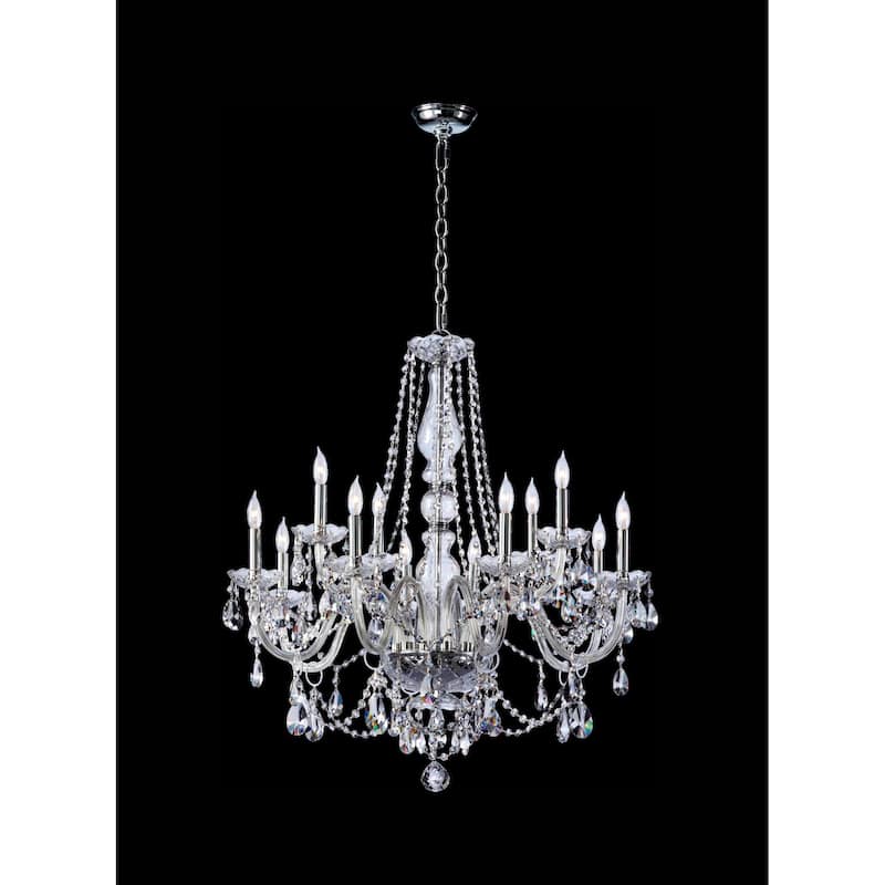 Quorum International Lacy 12 Light 30" Wide Chandelier