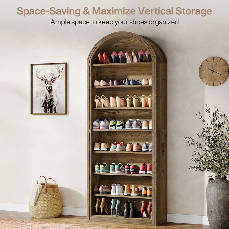 Tall Shoe Storage Cabinet for Entryway