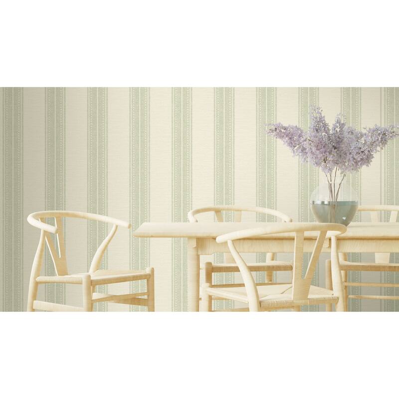 Linen Stripe Non-pasted Wallpaper – 396 in x 20.8 in