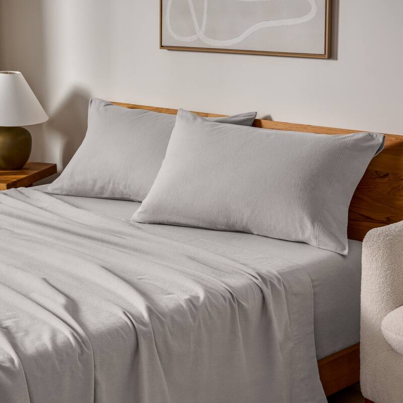 Bare Home Cotton Flannel Pillowcases (Set of 2)