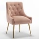 preview thumbnail 43 of 106, SEYNAR Modern Dining Chairs Set of 6, Velvet Accent Chair Tufted Back Armless Chair with Back Pull