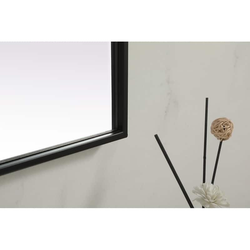 Indigo Home Metal Frame Rectangle Mirror 24x36 Inch