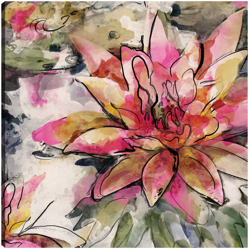 Lotus Blossom By Studio Arts Canvas Art Print